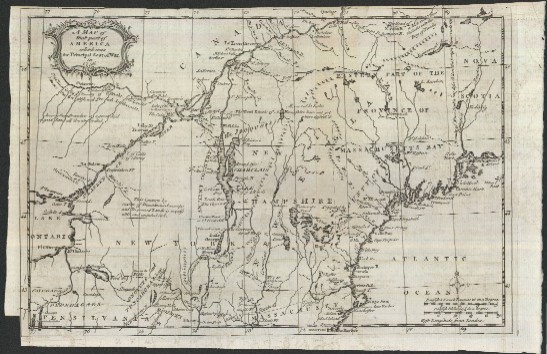 Map Of Vermont And Massachusetts. quot;A MAP of that part of AMERICA