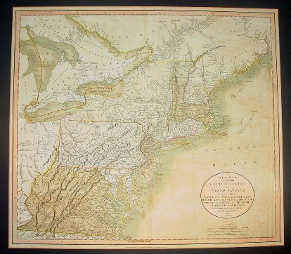 Map Of Vermont And Massachusetts. John Cary Map of Northeast