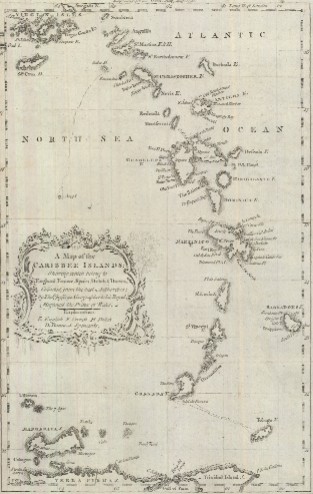 detailed map of caribbean islands. quot;A Map of the Caribbee Islands